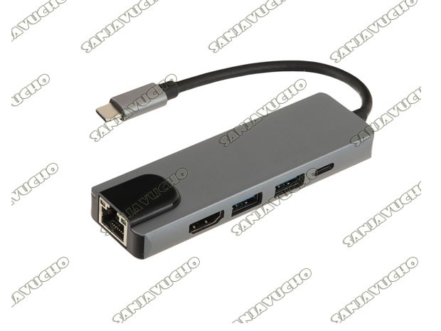 &u+ HUB TIPO C MACBOOK BYL-2007 5 EN 1